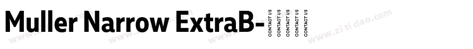 Muller Narrow ExtraB字体转换